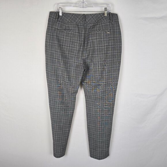 Calvin Klein Dress Slacks Women's 14 Check Pattern Gray Black & White - Picture 5 of 16